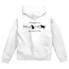 Silvervine Psychedeliqueのシュレーディンガーの猫（黒字） Zip Hoodie