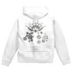 ༒ Aya Earthling ༒の人生の舵　Helm of life Zip Hoodie