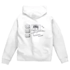 Andiamoのつけまなの Zip Hoodie