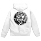 animal place MANAのanimal place MANAオリジナルロゴ ジップパーカー Zip Hoodie