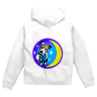 虹色PLUSの夢の国へ　ジャックラッセルテリア犬 Zip Hoodie