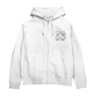 どどど素人のどどねこ-ぜんぶ- Zip Hoodie