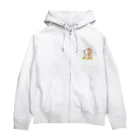 greetenのバセットハウンド癒し犬 Zip Hoodie