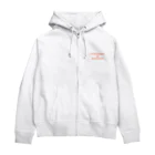 3本しっぽのビションフリーゼのSANBONSHIPPO NO BICHONFRISE(バックプリントあり) Zip Hoodie