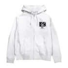 蒼下駄屋の白ふちメゾン足助パーカー Zip Hoodie