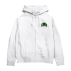 ヒマラニャのクラシックカー緑 Zip Hoodie