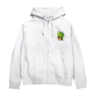 ☆あゆ ころ たろの☆ ハッピーライフのモンステラとカッパ  背景無し透視化 Zip Hoodie