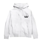 hamuevoの86白×クロ Zip Hoodie