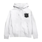 みつまめこshopのストライプ犬 Zip Hoodie