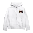 NoriNoriのフラワープリント Zip Hoodie