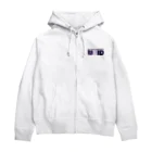 リジット・モータースポーツのRIGID透過ロゴ紺 Zip Hoodie