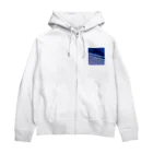 水草の波打ち際（夜） Zip Hoodie