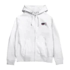 チャリティーグッズ-犬専門デザインのダックスフンド×チワワ-ブラックタン&ホワイト・クリーム「I♡ MY BABIES」 Zip Hoodie