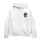 greetenの不死鳥アート　モノクロ Zip Hoodie