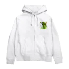 IMABURAIのキラキラ青虫 Zip Hoodie