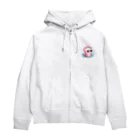 Vasetti_pressのサングラスをかけているウーパールーパー Zip Hoodie