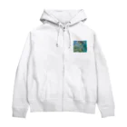 世界の名画館 SHOPのゴッホ「花咲くアーモンドの木の枝」 Zip Hoodie