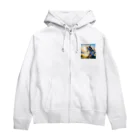 アリスの宝箱の可愛いユニコーン Zip Hoodie