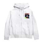 KaSumi's shopのドヤ顔ダックスフンド Zip Hoodie