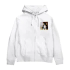 toshiオリジナルshopのチビにゃんこのイラストグッズ Zip Hoodie