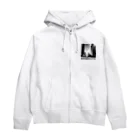 animaltennensuiの都市の鼓動：白黒で描くアーバンスケープ Zip Hoodie