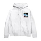 SnackPineのアメリカンクラシックカー Zip Hoodie