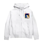 可愛い猫ちゃんの占い猫ちゃん Zip Hoodie