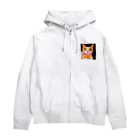 tefutefvの猫のイラストグッズ Zip Hoodie