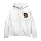 わなかりゅうのわんこ金龍　駆け抜け龍 Zip Hoodie