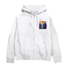 pixel-martの夕日 Zip Hoodie