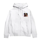 さぼりのあっくまんのしばけんくん Zip Hoodie