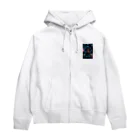 ろっぽんせんのサイバーガール Zip Hoodie