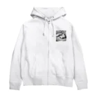 YoMiTの有名な観光スポットイメージ画像：メルボルンのフェデレーションスクエア（オーストラリア、メルボルン） Zip Hoodie