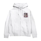 taka1005のフレンチブルドックの魅力を詰め込んだ『ブルドック・ワンダーランド』コレクション Zip Hoodie