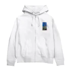 Makoto_Kawano Designの笑うトカゲ Zip Hoodie