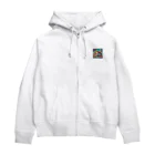 マーブの自然の動物園 Zip Hoodie