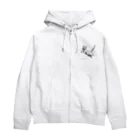 Shop Quonの跳ね猫 Zip Hoodie