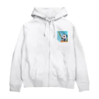 ぷにぷにのシャボン玉パンダくん Zip Hoodie