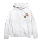 水墨悠遊の秋の風物アイテム Zip Hoodie