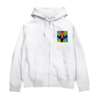 tomo0404の怒れるキリン Zip Hoodie