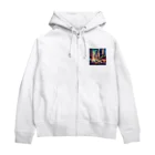 animalsのジャングルを抜け出し都会に来た動物たち Zip Hoodie