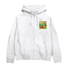 てきとーおんらいんの森のキャンパー Zip Hoodie