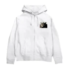 にゃんこ&ちょこび&にゃん吉の仲良しふたり　ちょこび&にゃん吉 Zip Hoodie