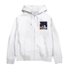 にゃんこワールドのにゃんこかぞく Zip Hoodie