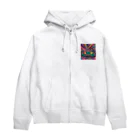 ranranのグリーンソファーのある風景 Zip Hoodie