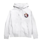 飛び出す！アニマルショップの飛び出す猫クリスマスver Zip Hoodie