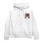 koba777のドット絵マンチカン Zip Hoodie