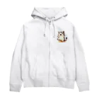 マッハSHOPのAI天風猫(笑顔1) Zip Hoodie