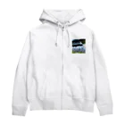 白銀屋の輝かしい未来都市 Zip Hoodie