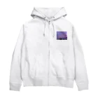 玉手箱の南国の冬空 Zip Hoodie